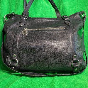 Coach Alexandra black pebble leather  shoulder bag